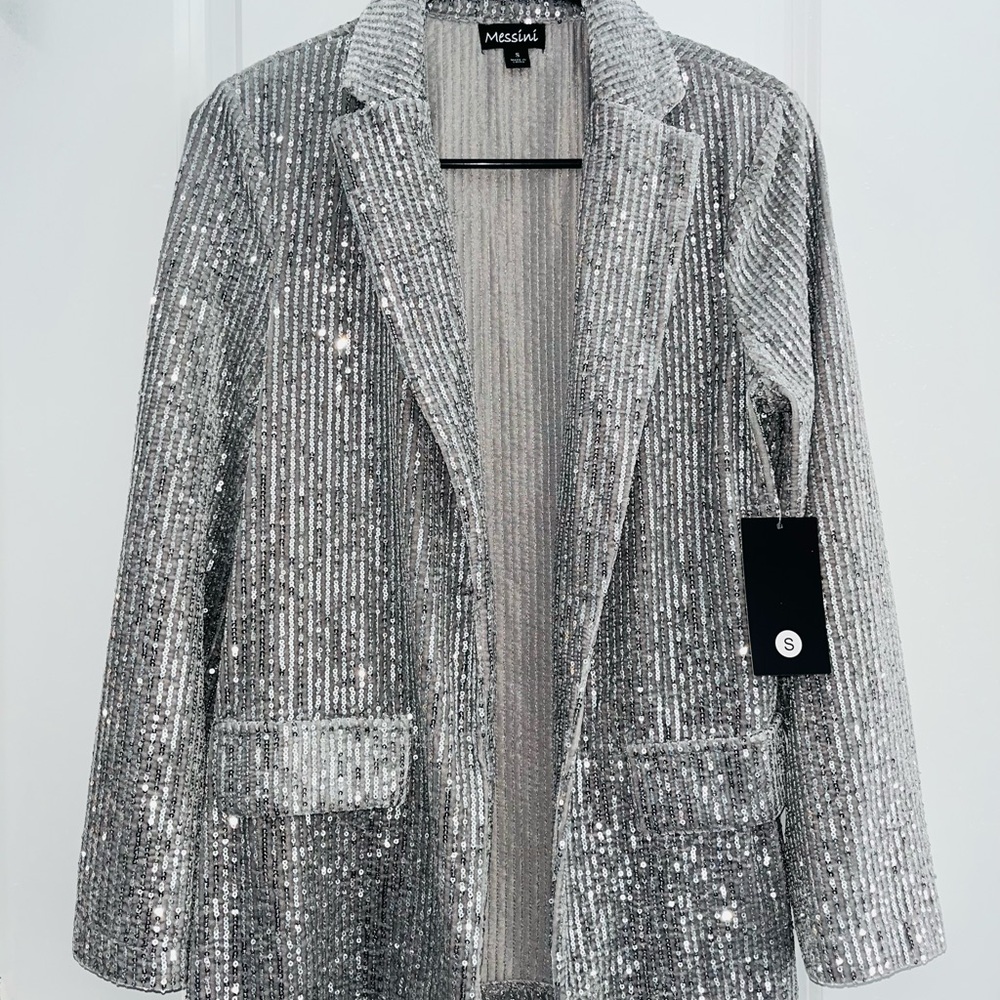 Sequin Silver Women's Jacket